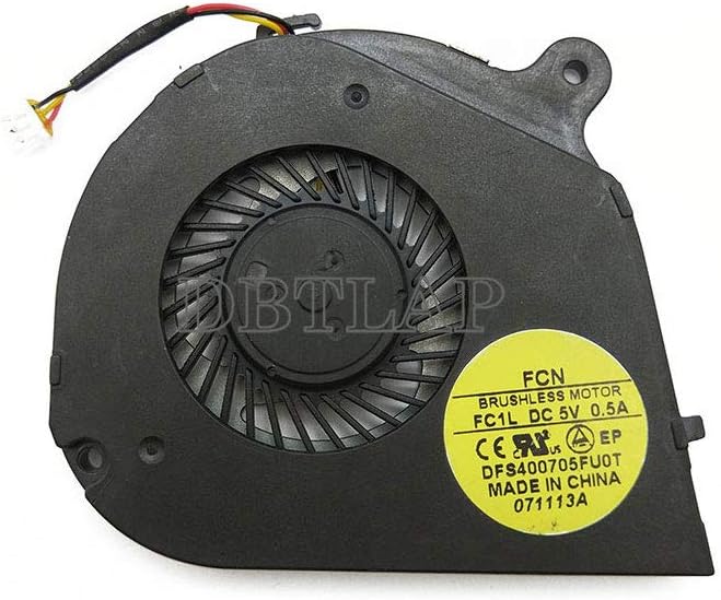 DBTLAP Ventilador de la CPU del Ordenador portátil para Acer Aspire One 756 V5-131 V5-171 EF50050S1-C060-G9A CPU Ventilador