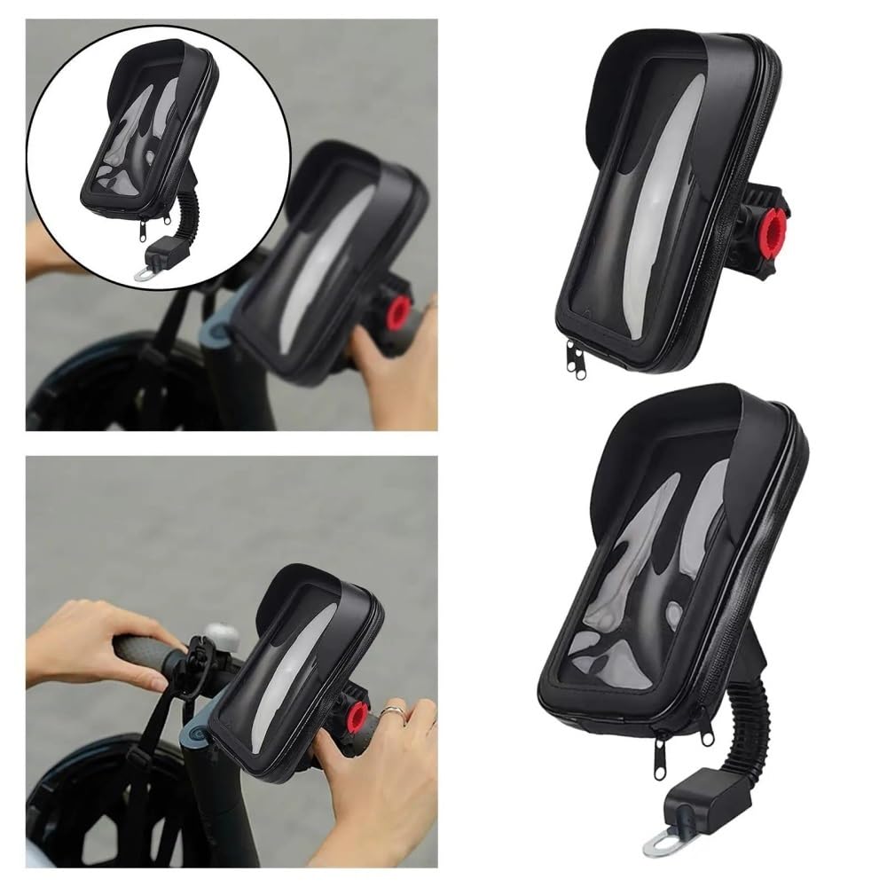 Motorrad Handyhalterung wasserdichte Tasche Beutel Montagehalterung Sonnenschutz Design 360 Grad Drehbar Universal
