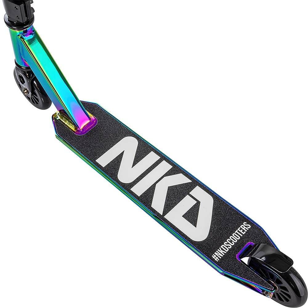 Patinete acrobático NKD – Next Generation | Rodamientos ABEC-9 de Alto Rendimiento | Manillar Giratorio de 360° para Freestyle | Aleación de Aluminio 6061 Duradera