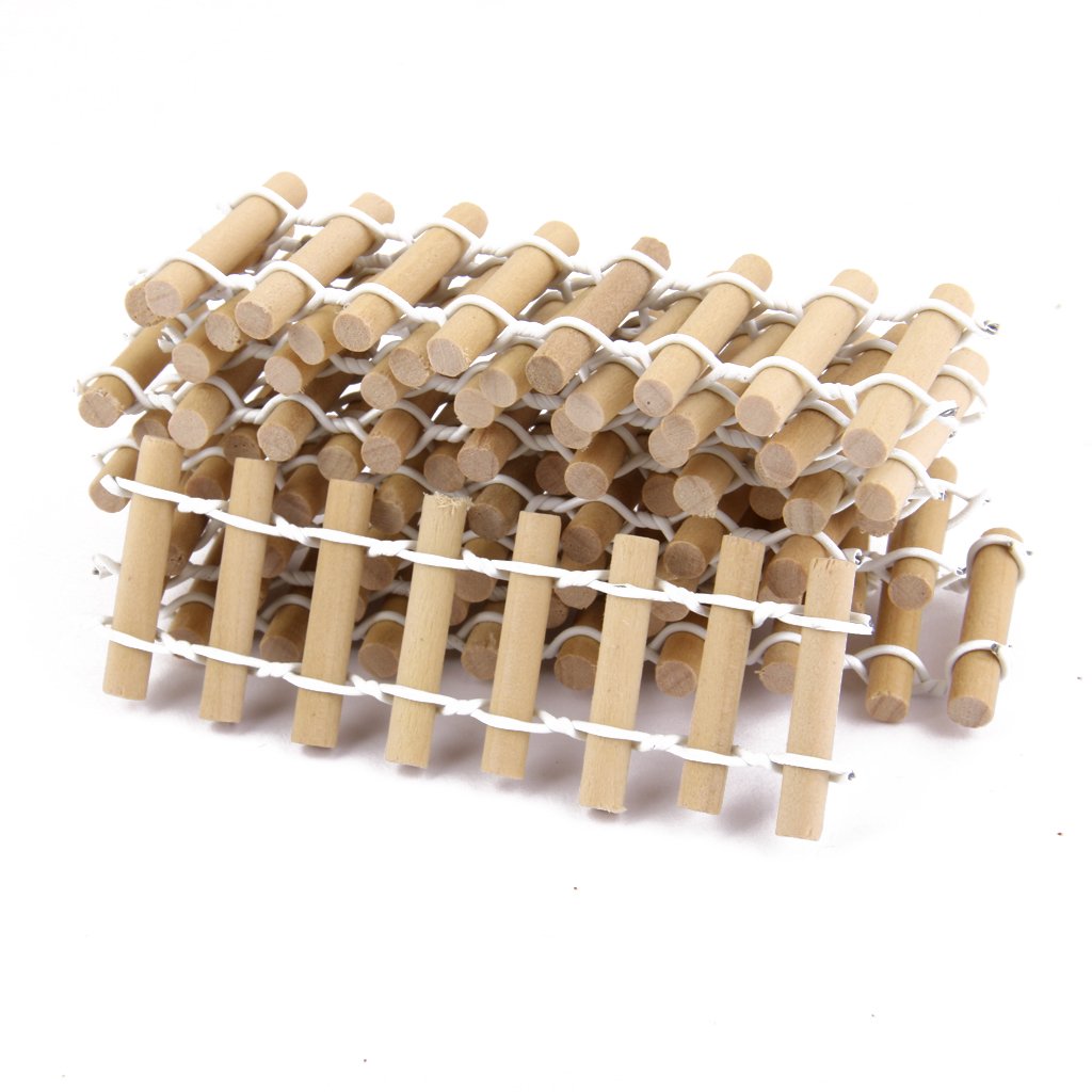 generic 10x miniature dollhouse fairy garden resin landscape fence decor wood color- Multi color (B01AUT3ZTI) Amazon Price History, Amazon Price Tracker