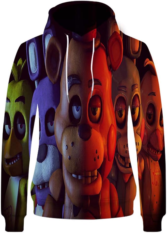 Five Nights at Freddy's Sudaderas Casual suéter prendas de vestir exteriores delgada salvaje