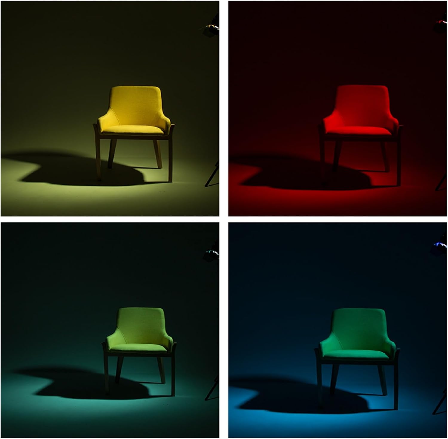 Godox BD-04 Barn Door and Honeycomb Grid and 4 Color Gel Filters (Red Yellow Blue Green) Compatible for Standard Reflector