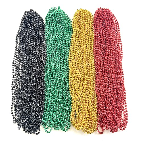 YSPPF 80 Pcs Black History Month Bead Necklaces Bulk African