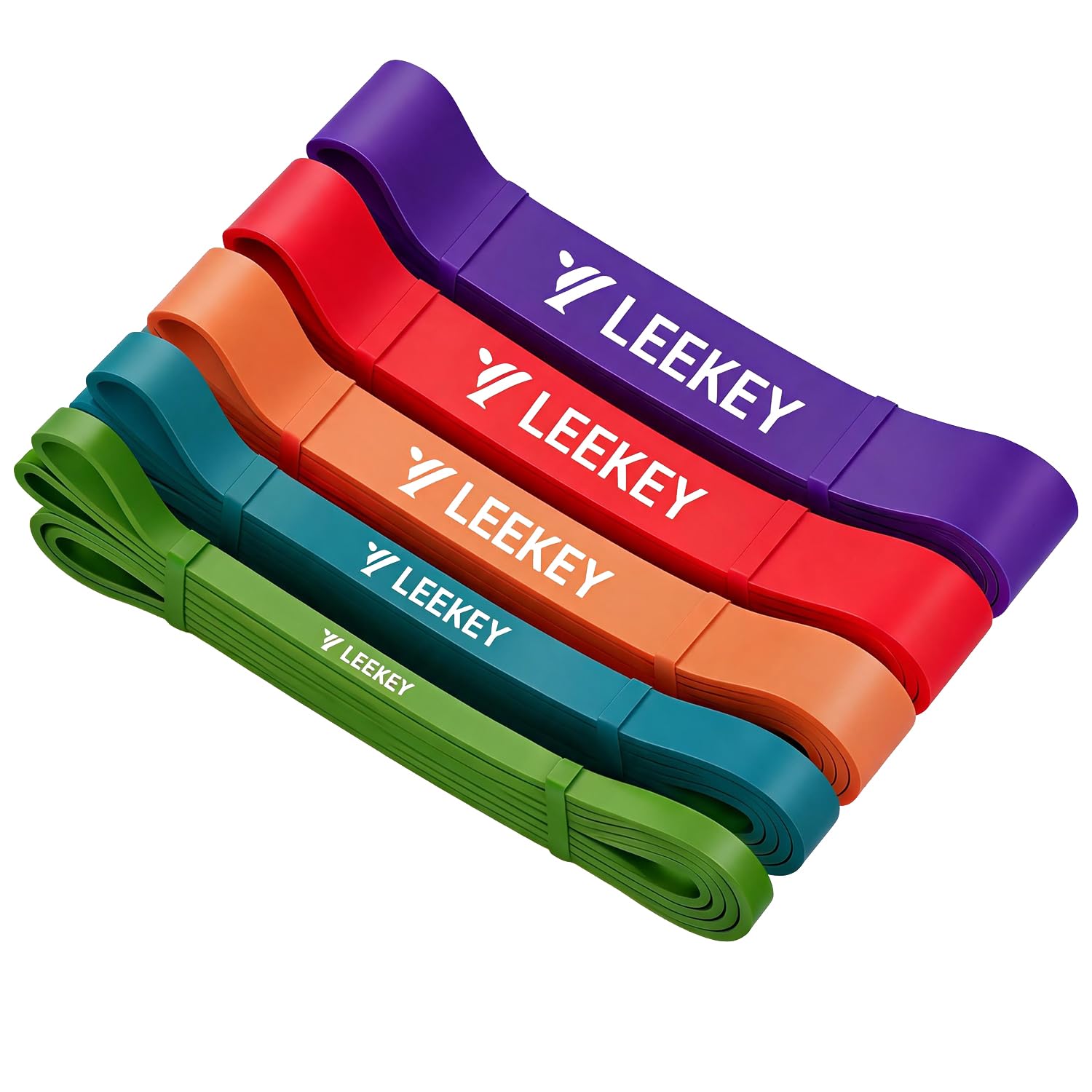 LEEKEY Bandas de resistencia, bandas de ejercicio, bandas de asistencia para dominadas, juego de bandas de entrenamiento, bandas de movilidad para hombres y mujeres, entrenamiento de fitness, terapia