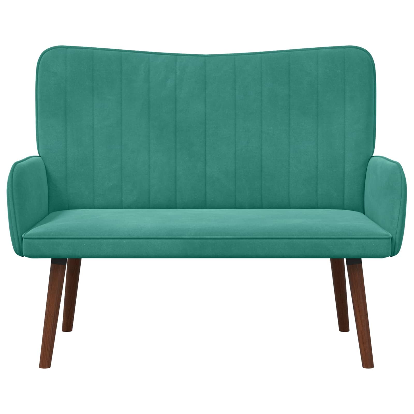 vidaXL Sofá de 2 Plazas Tuquesa 115 x 61 x 87 cm Terciopelo