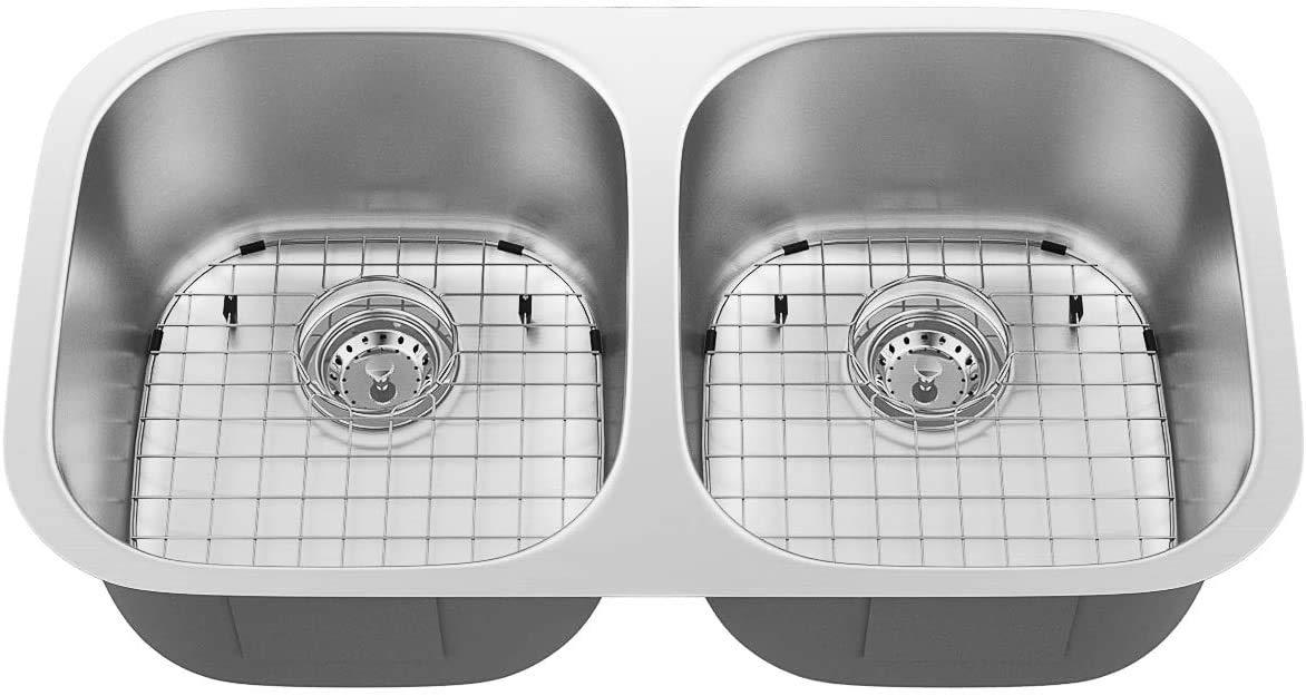 Évier double cuve FANTASK 32x18 pour éliminer le manque de place en cuisine