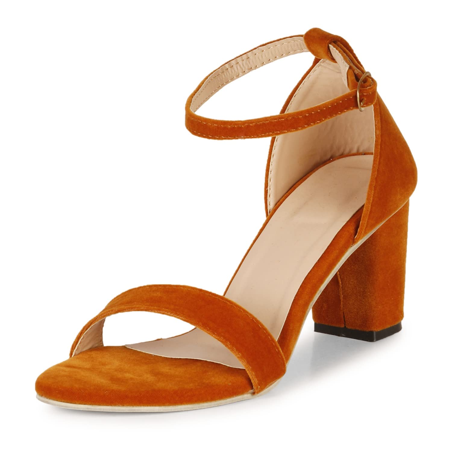 Denill Block Heel Sandals For Women (Tan, numeric_7) (B0BV6NPWBD) Amazon Price History, Amazon Price Tracker