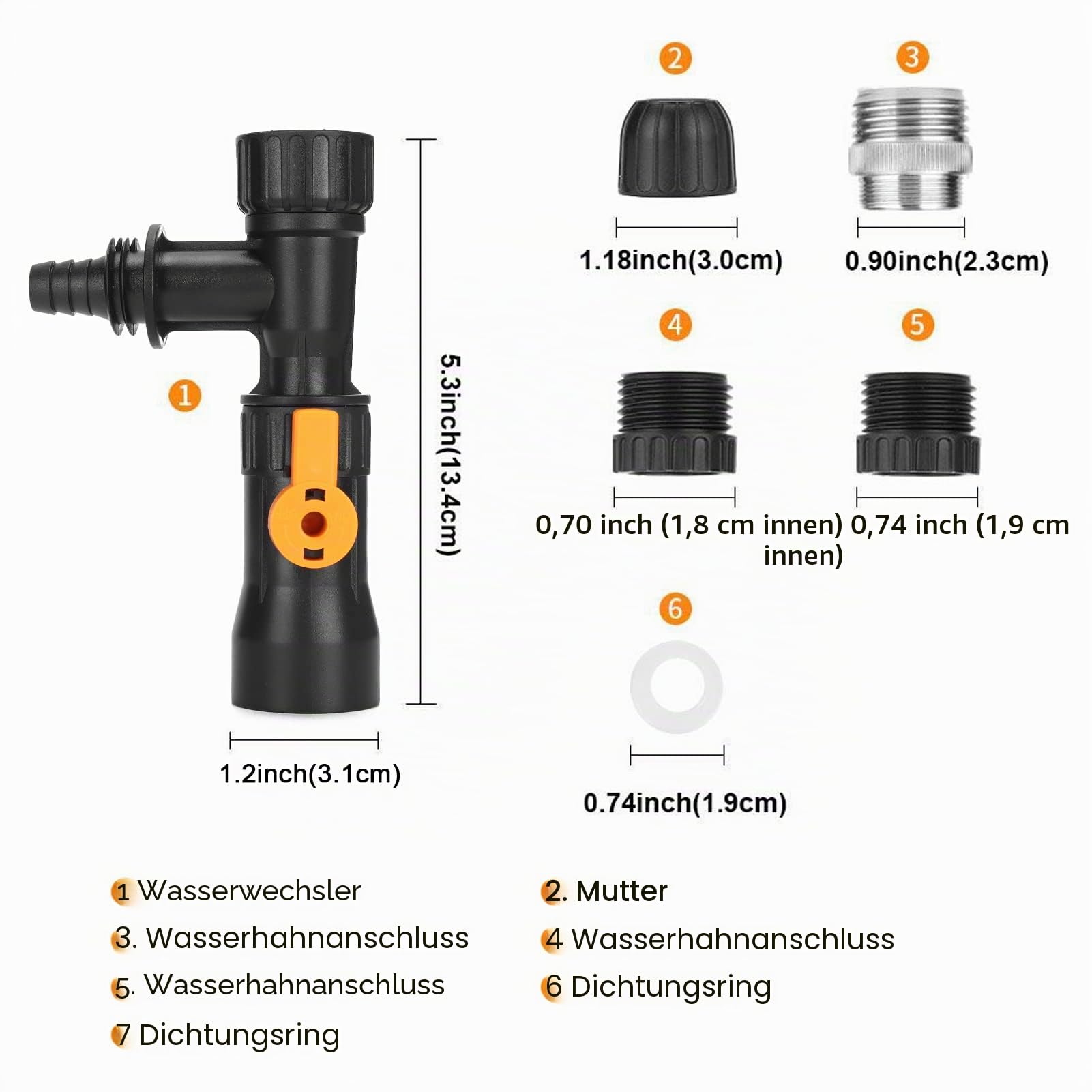 Aquarium Reiniger Aquarium Water Changer Aquarium Wasserwechsler Automatische Aquarienfilter mit 2 Wasserhahn Adapter für Aquarien Wasserwechsel