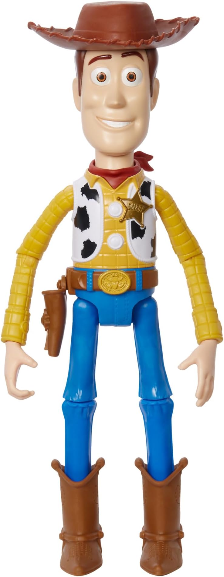 Disney Pixar Woody Large Action Figure 12 in, Highly Posable Authentic Detail Toy Story Movie Collectable, Ages 3 Years & Up, HFY26