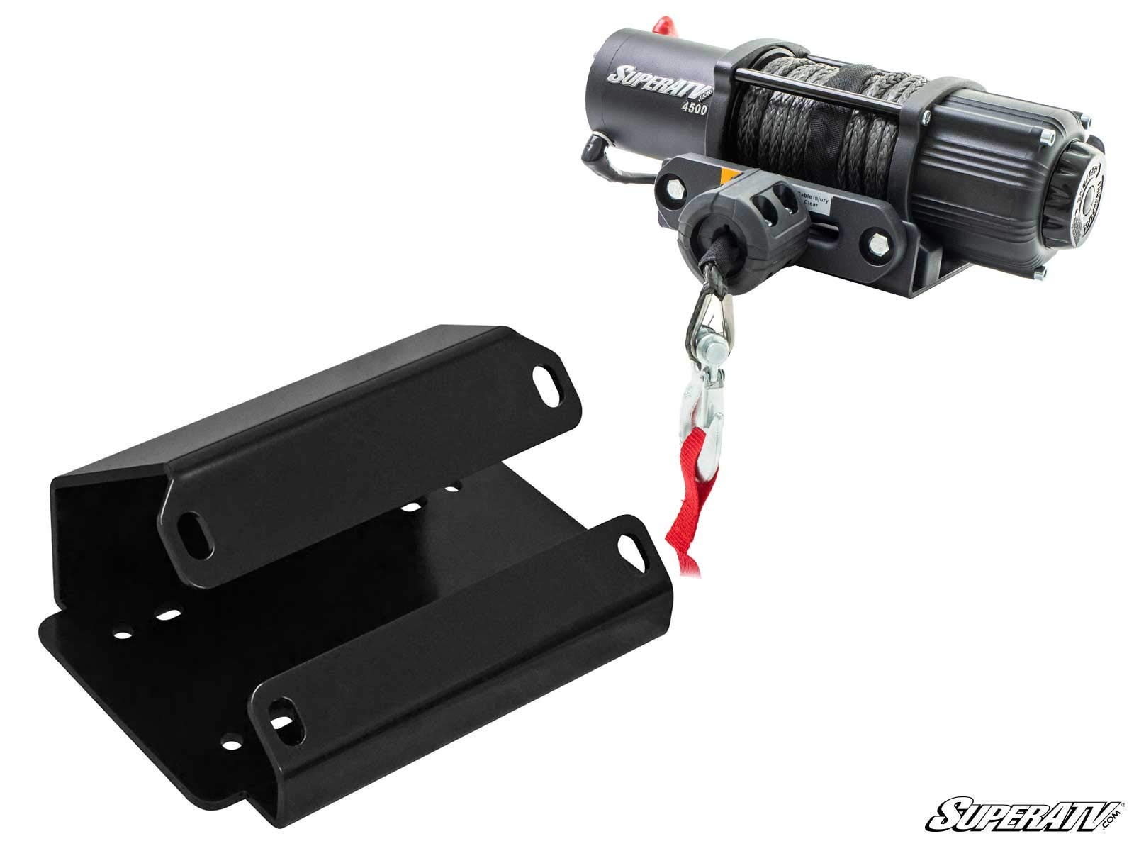Buy SuperATV 4500 LB Black Ops Winch with Heavy Duty Winch ing Plate