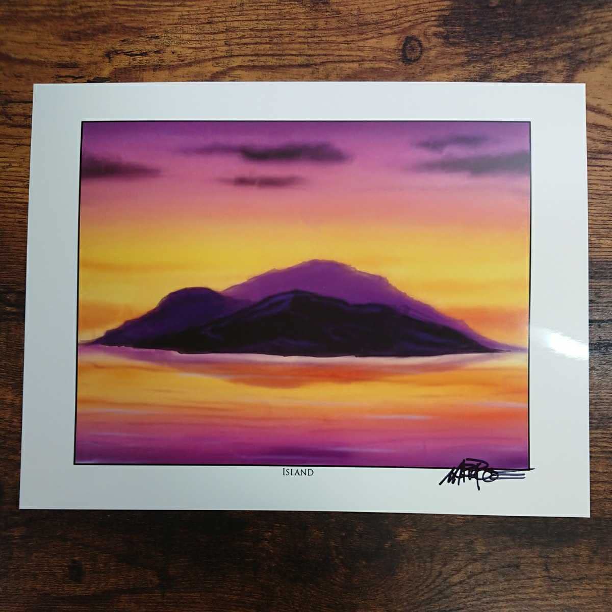 magic MTG 島  複製原画 サイン　Mark Poole magic MTG 島 ISLAND 複製原画 サイン Mark Poole