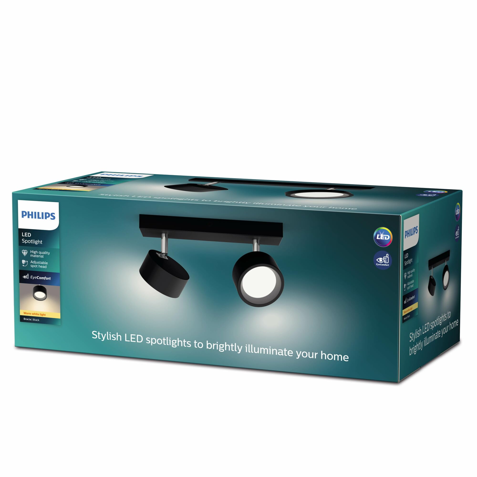 Philips Oprawa Punktowa Bracia Spot 2 x 5.5 W 2700K, Czarny