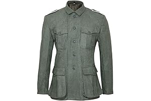Replica WW2 German M40 Field Grey Wool Tunic: Classic Military Reenactment Uniform