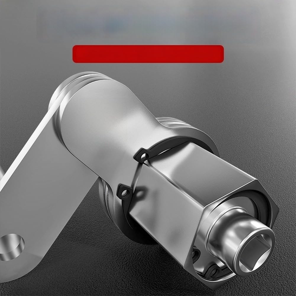 Kreuzschlüssel mit Hebelwirkung für Reifenwechsel, 4 Stecknüsse 17/19/21/22mm, ergonomischer Griff, kompaktes Auto-Reparaturwerkzeug für PKW und SUV