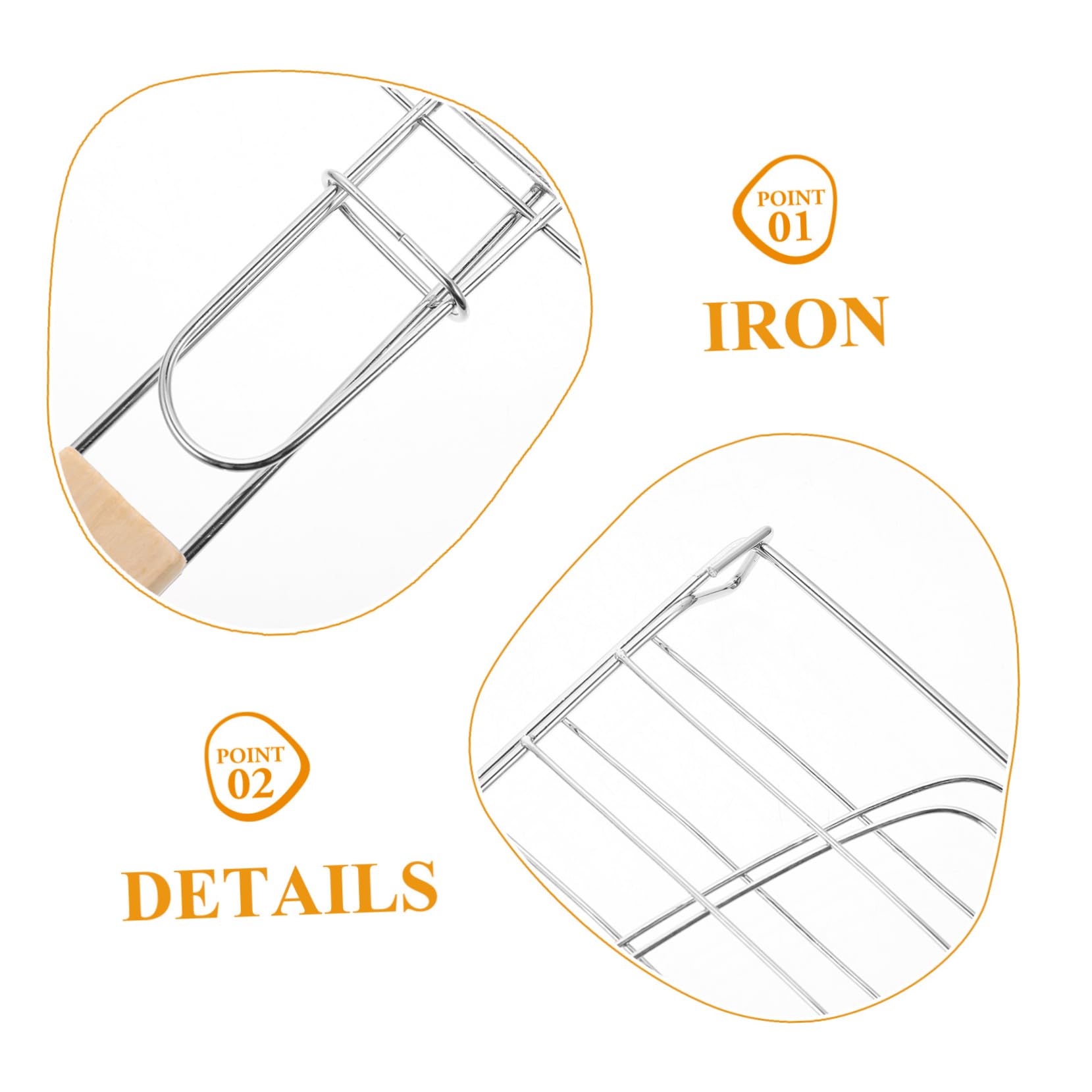 Toddmomy 2 Stücke Gegrilltem Fisch Clips Veggie Gemüse Roste Camping Grill Rack Mesh Grillen Grill Korb Grill Werkzeug Picknick Grill Ausrüstung Holz