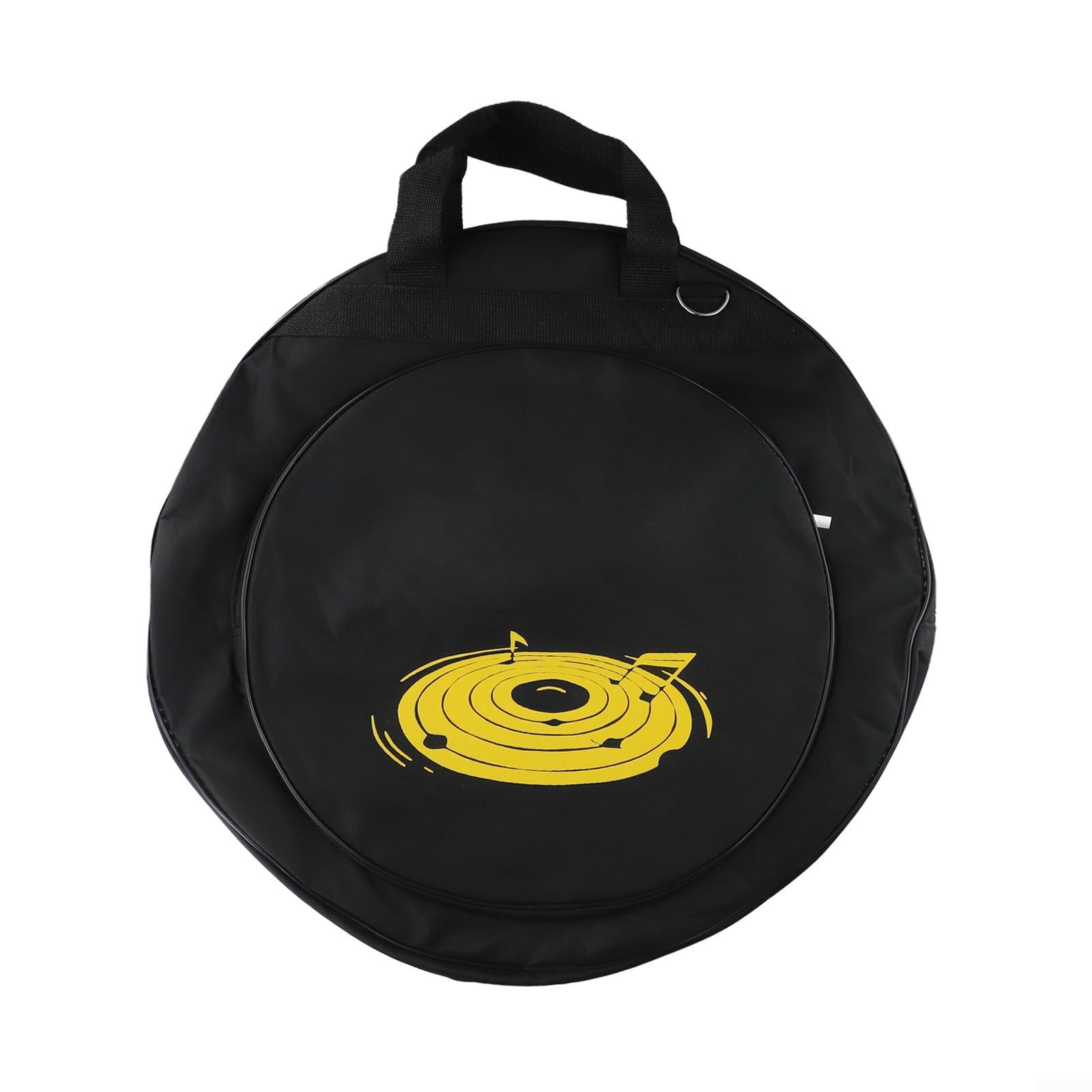 Bolsa gruesa Oxford 600D para platillos de 21 pulgadas, impermeable, con asa reforzada para viajes y actuaciones en escenario, color negro