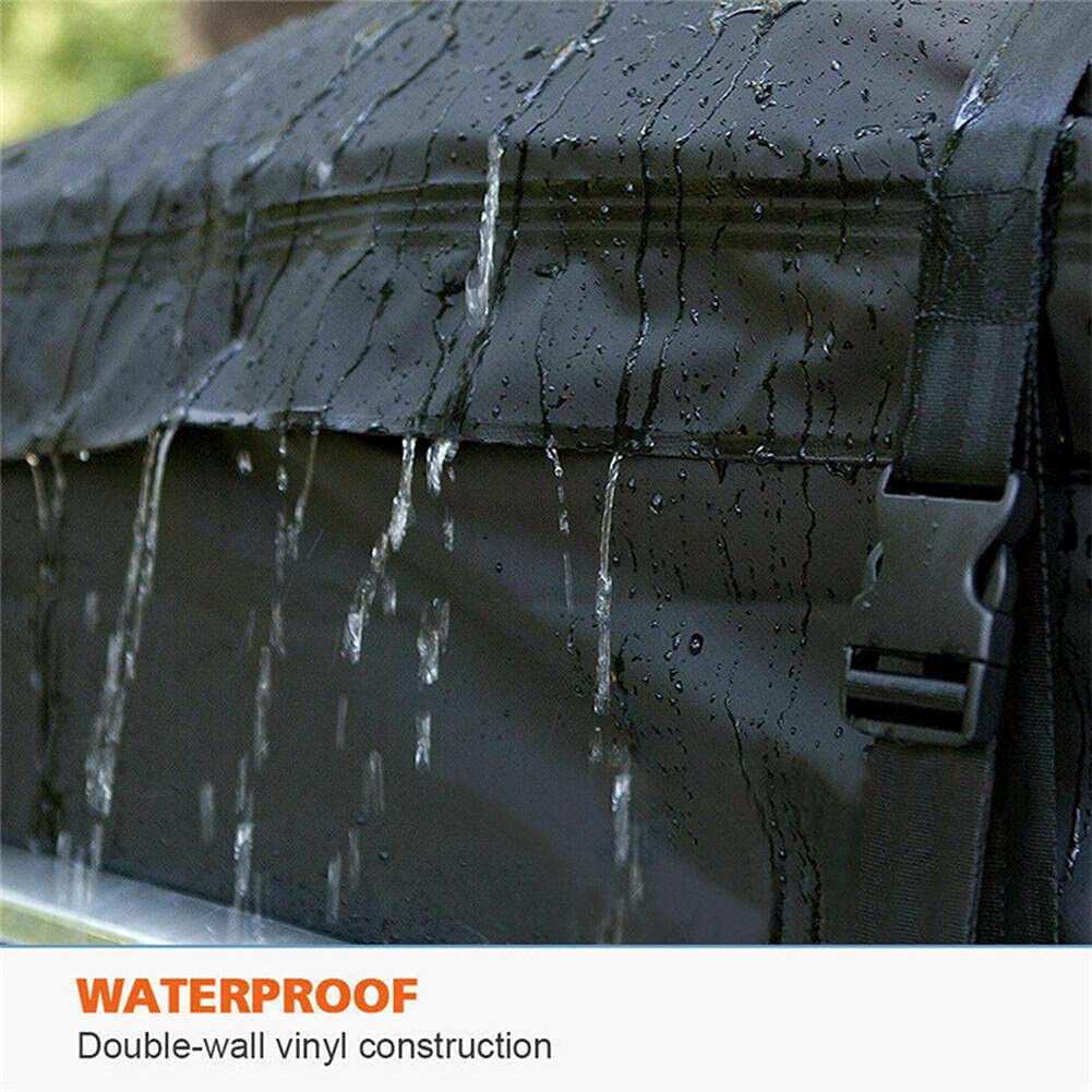 Box Auto Oxford Panno Impermeabile Car Cargo Roof Bag Porto deposito bagagli Black Storage Travel SUV. Van for auto(B)