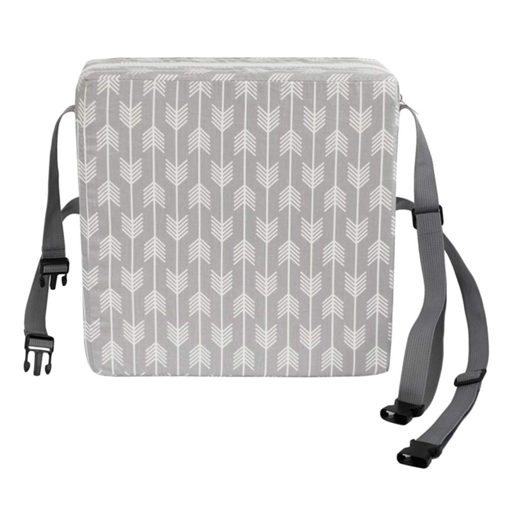 NUOBESTY Silla Cojín Creciente Bebé Niño Pequeño Niños Bebé Trona Cojín Elevador Silla Almohadillas de Asiento Estera Gris