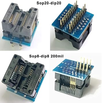 16pcs Universal Adapter Scoket Compatible with Xgecu T48 T56 RT809H RT809F EZP MCU Test Socket Programming Adapter ic chip avr Programmer