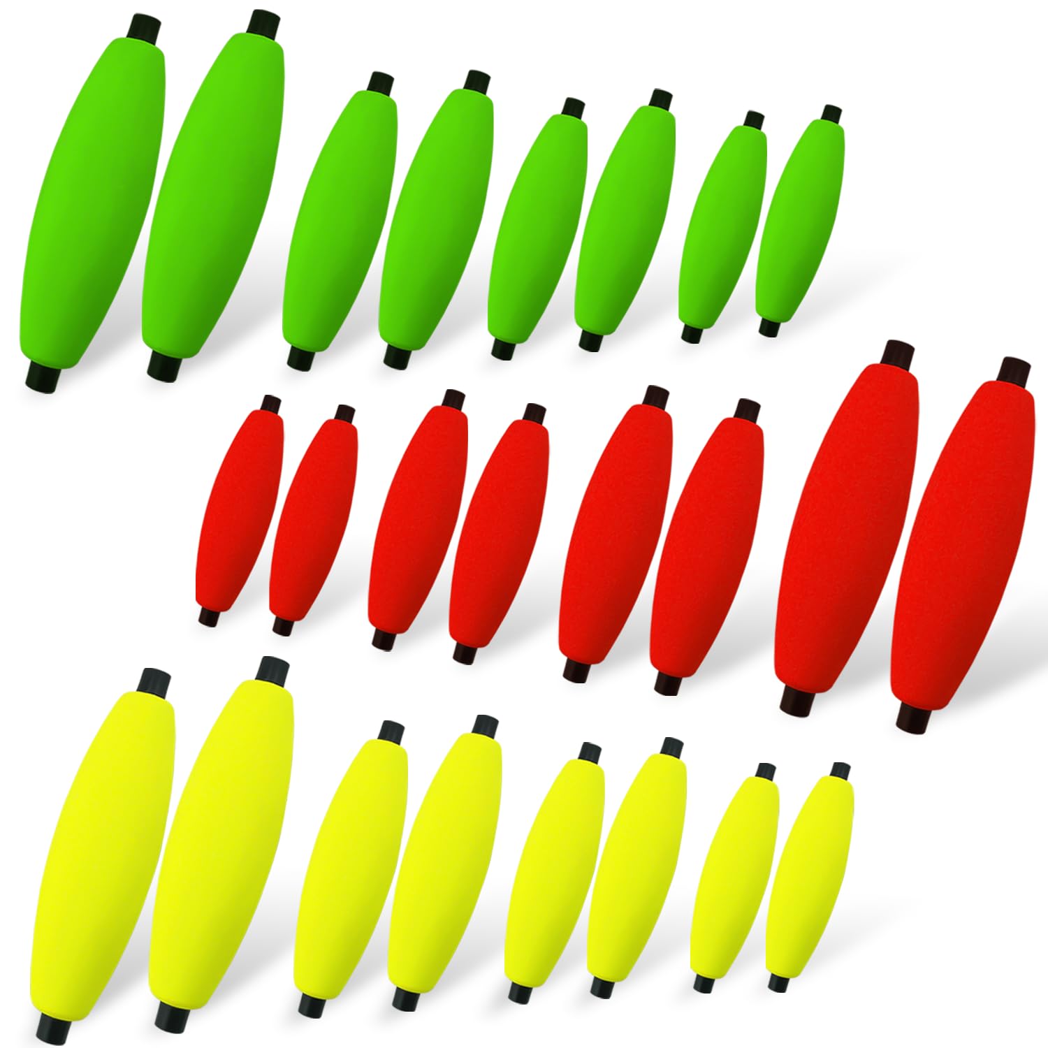 Narcissus Fishing Bobbers Floats for Catfish, Vibrant Hard Foam Fishing Peg Floats,Strong Buoyancy for Fishing Freshwater Saltwater,Perfect for Santee Catfish Rig