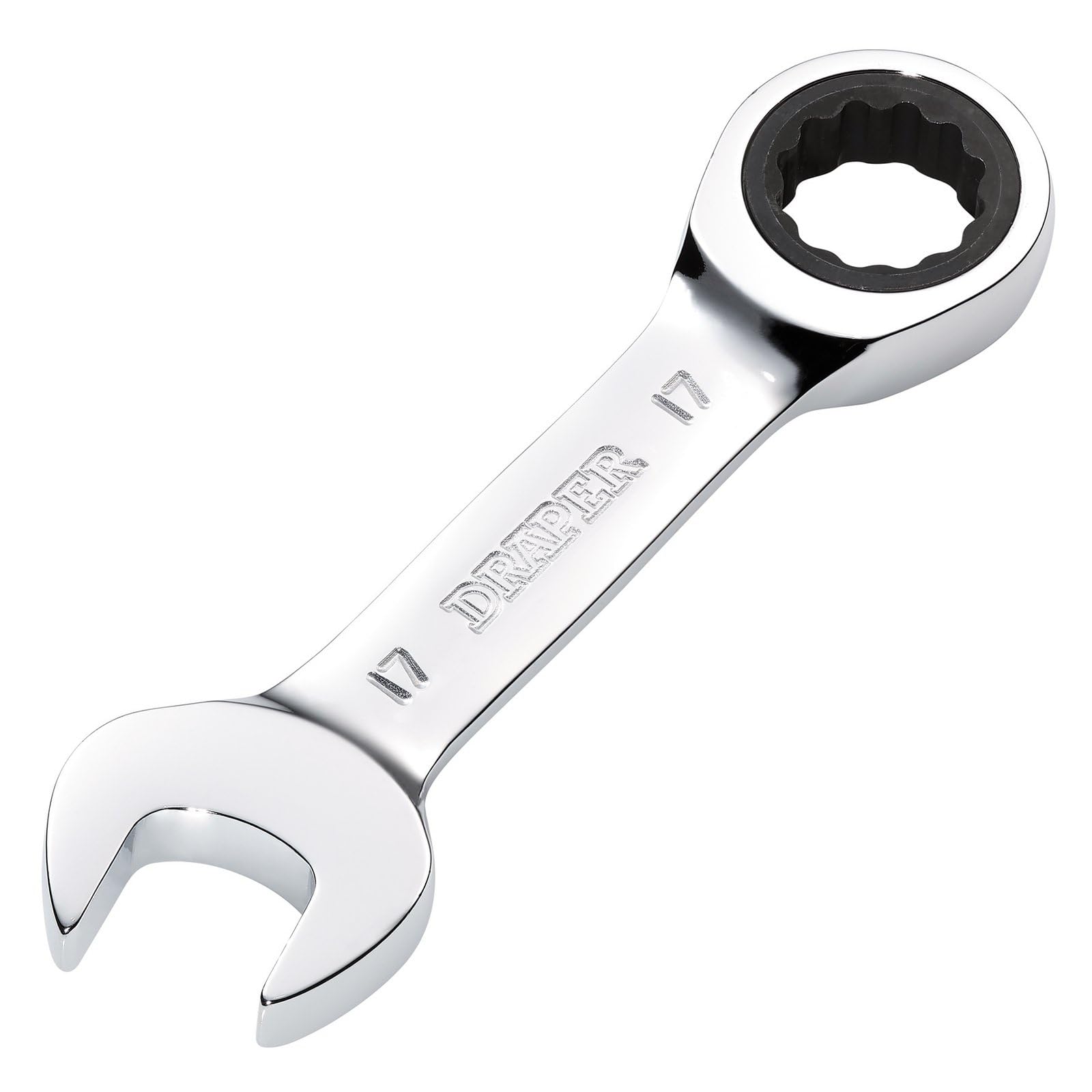 Draper Hi-Torq Stubby Ratchet Combination Spanner 17mm
