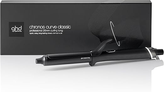 ghd Chronos Curve Classic Tong Arricciacapelli Professionale in Nero - Per Onde Definite che Durano a Lungo - Ideale per Tutte le Lunghezze di Capelli (Presa EU)