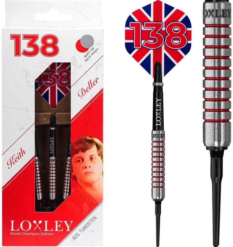Darts product photo: Loxley Keith Deller Silver Steel Tip Darts