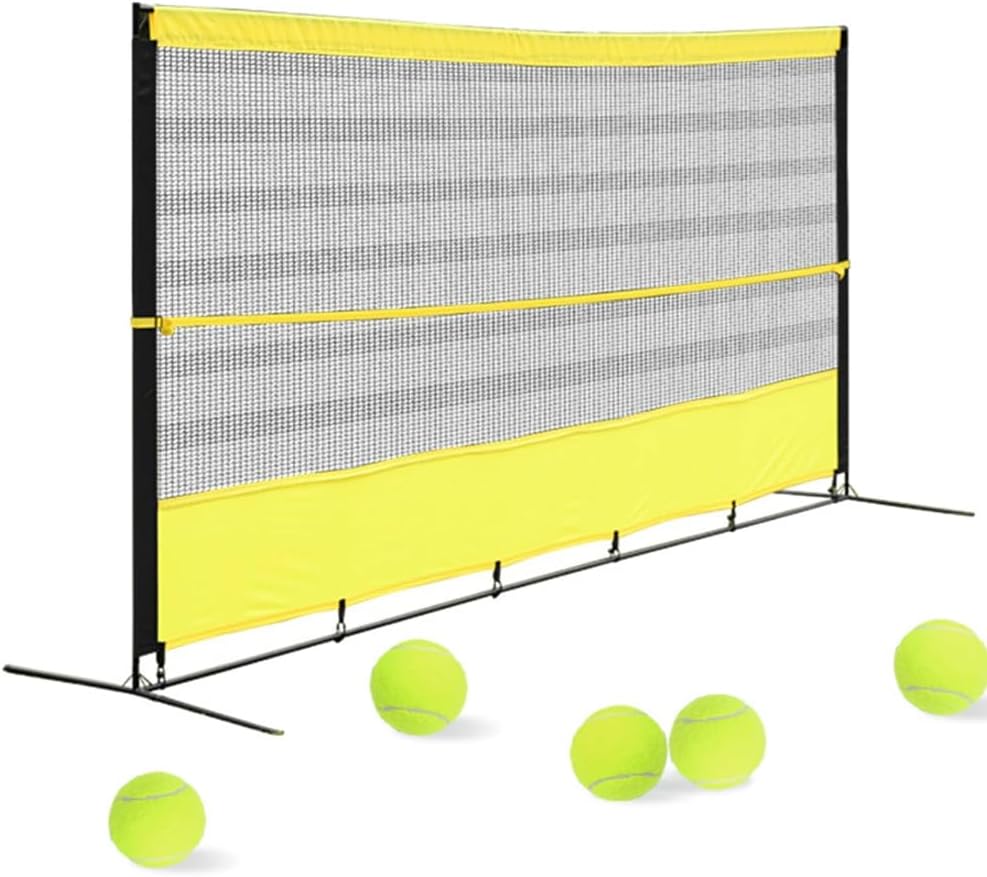 Portable Multi-Sport Backstop Net Durable Protective Screen for Lacrosse & Tennis Foldable Training Barrier with Reinforced Edges