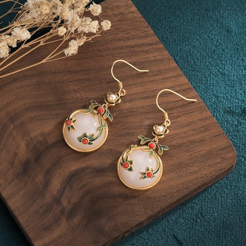 Boucles d'oreilles pour femmes, cadeau idéal style chinois - 4