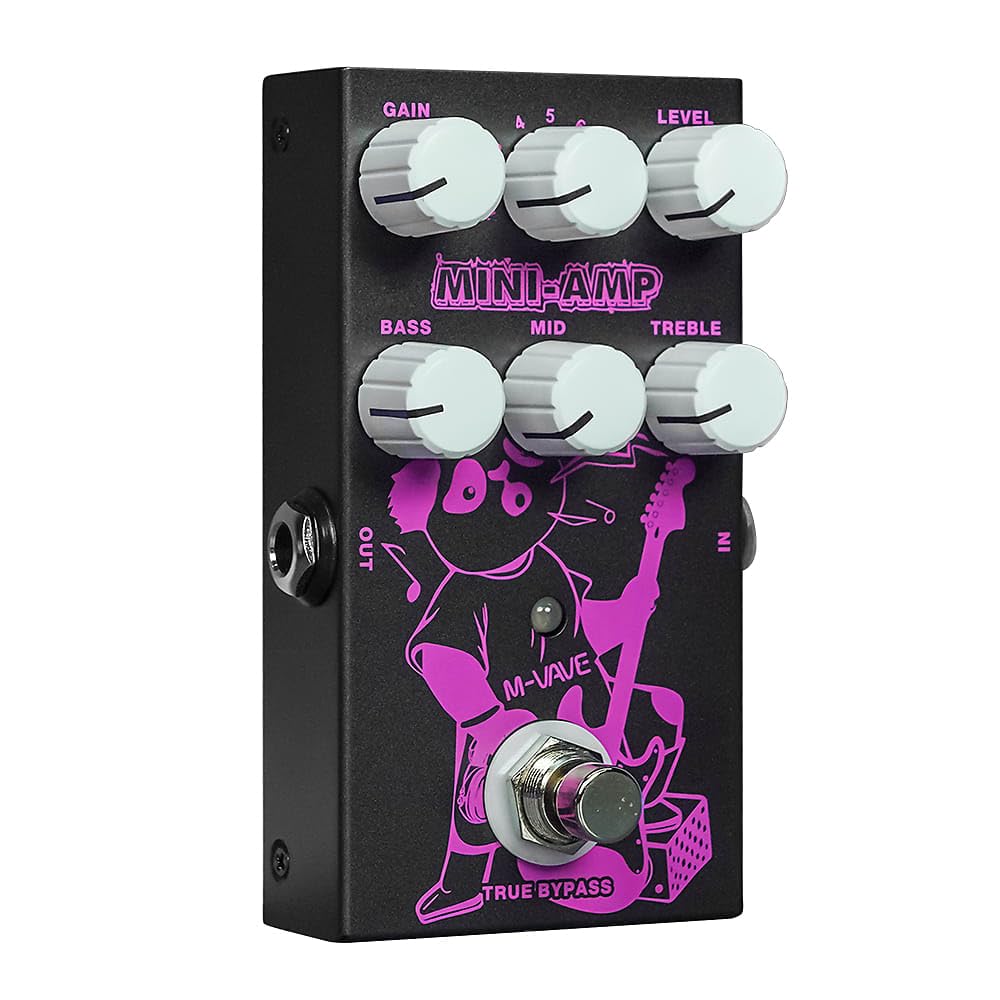 M-Vave Miniamp: simulaciones de 9 amplificadores en un pedal de guitarra