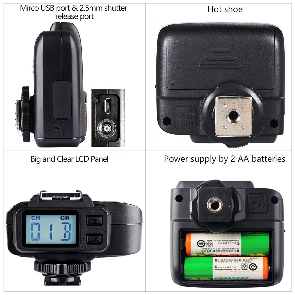 Godox X1R-N 2.4 GHz TTL Receptor de Controlador de Flash inalámbrico para Disparador X1N para Nikon Series Camara (X1R-N Trigger)