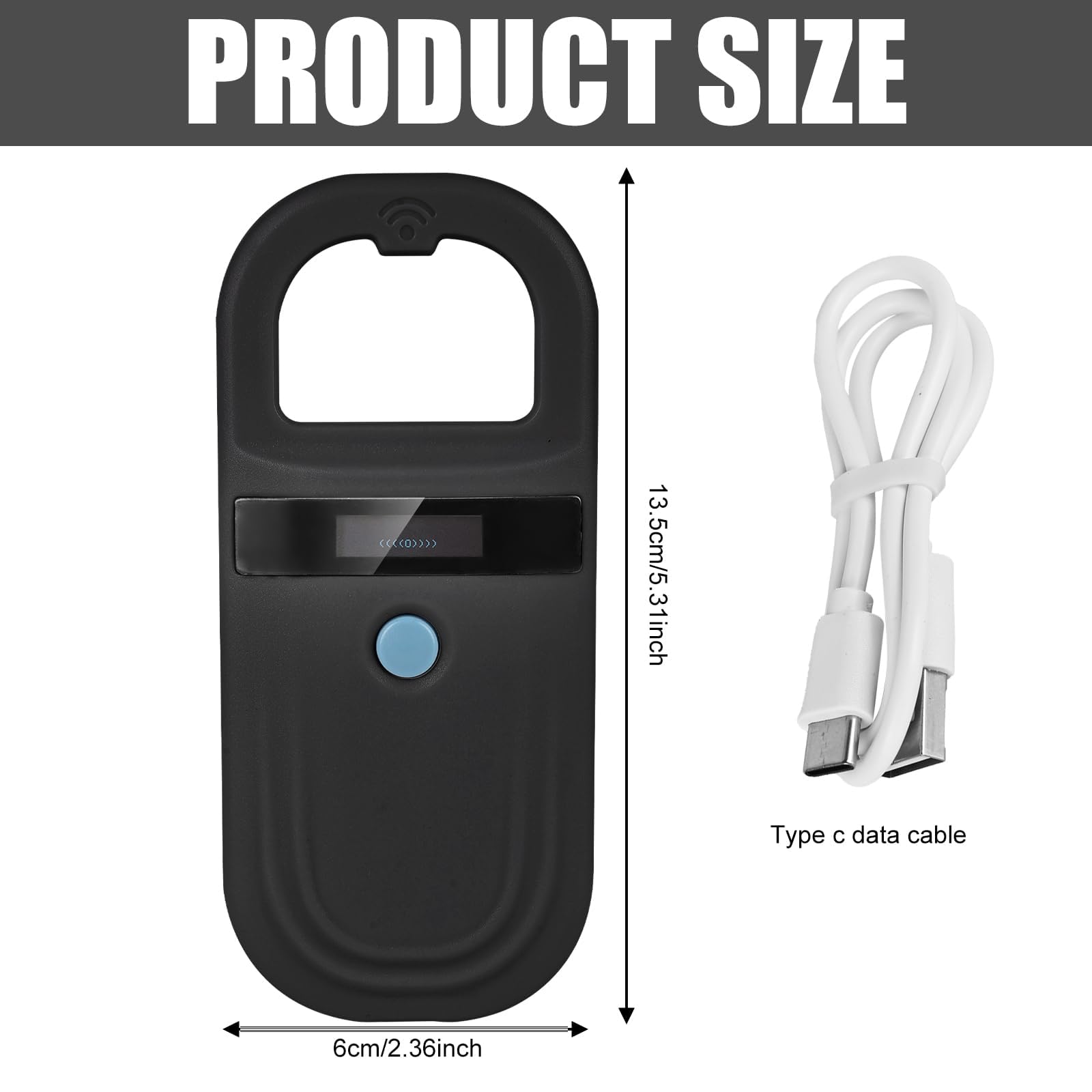 Lettore ID per animali domestici, lettore di chip per animali, scansione microchip per animali domestici, lettore di microchip RFID 134,2 kHz 125 kHz, legge chip per animali domestici in FDX-B