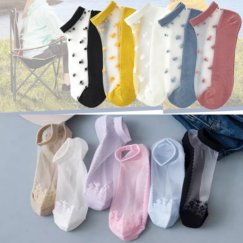 Image of NICSY New Desigen Girls Women's Comfort Ankle Length Socks No Show Low Cut Socks Multicolor (Free Size Pair Pack)
