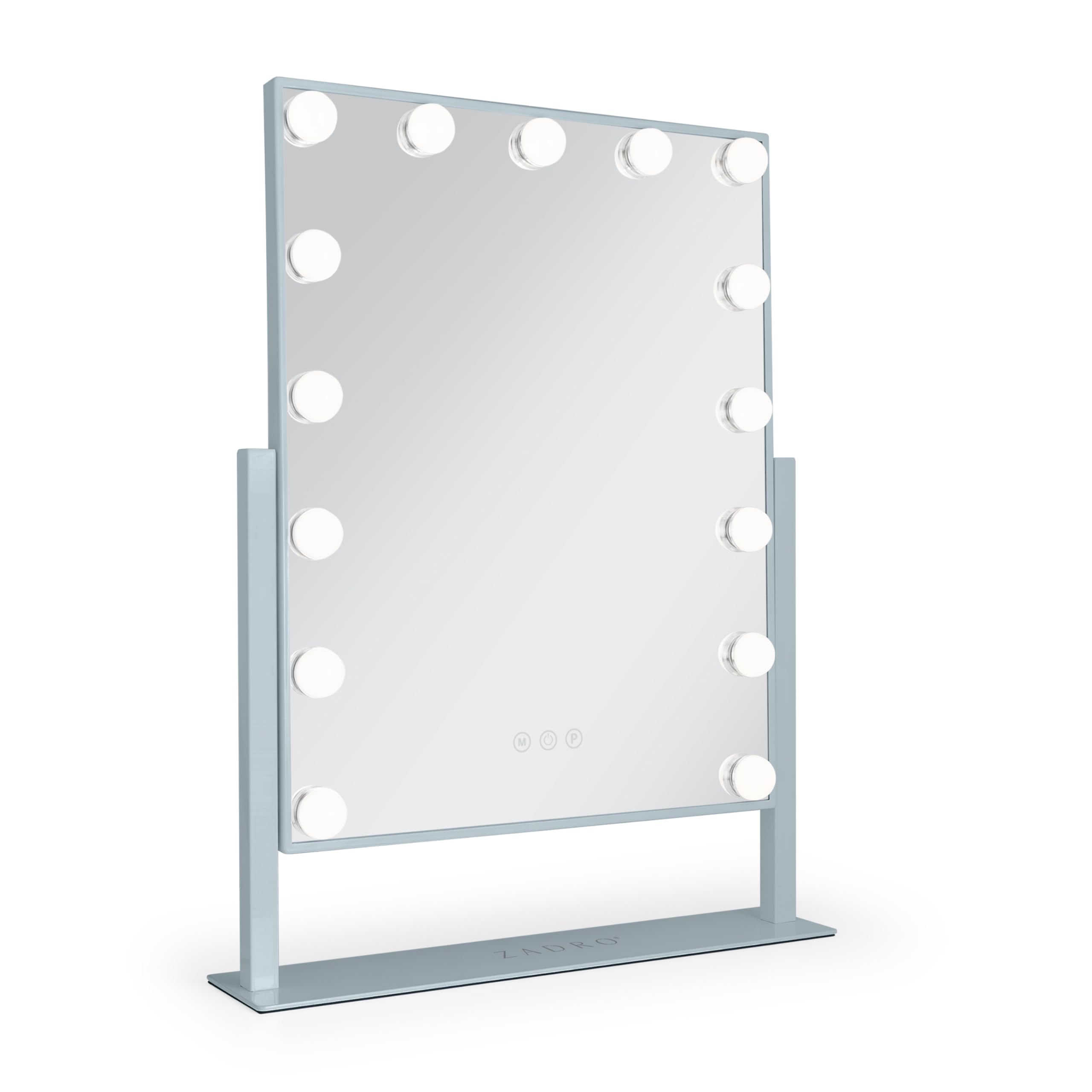 Zadro Hollywood Lighted Vanity Mirror with 15 LED Bulbs, 3 Color Light Settings, 360° Rotation Makeup Mirror Head (21
