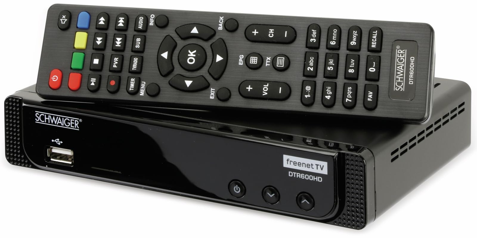 Schwaiger DTR600HD DVB-T2 HD Receiver schwarz