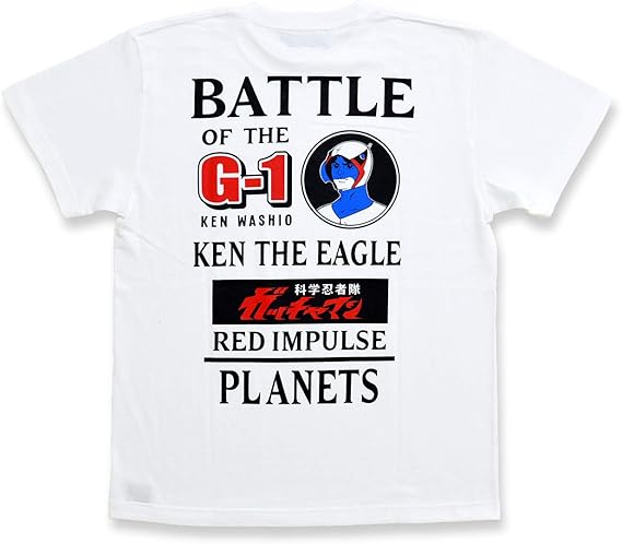 Amazon Co Jp スカルワークス Skull Works ガッチャマン G 1号半袖tシャツ スカルワークス Tpg 02 タツノコプロ 昭和 アニメ レトロ ホビー