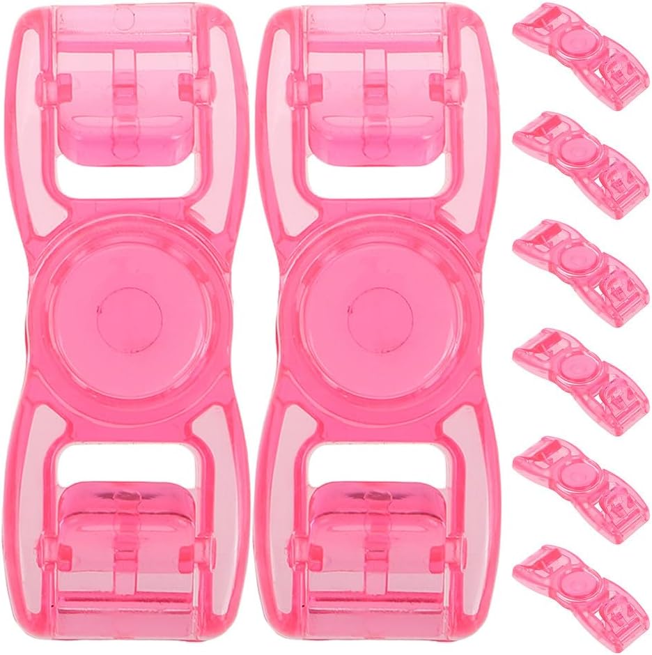 BESPORTBLE 8pcs Goggles Strap Buckles: Plastic Quick-Release Clips Waterproof Goggle Strap Fastener - Replacement Buckle Button Parts for Swim Accessories