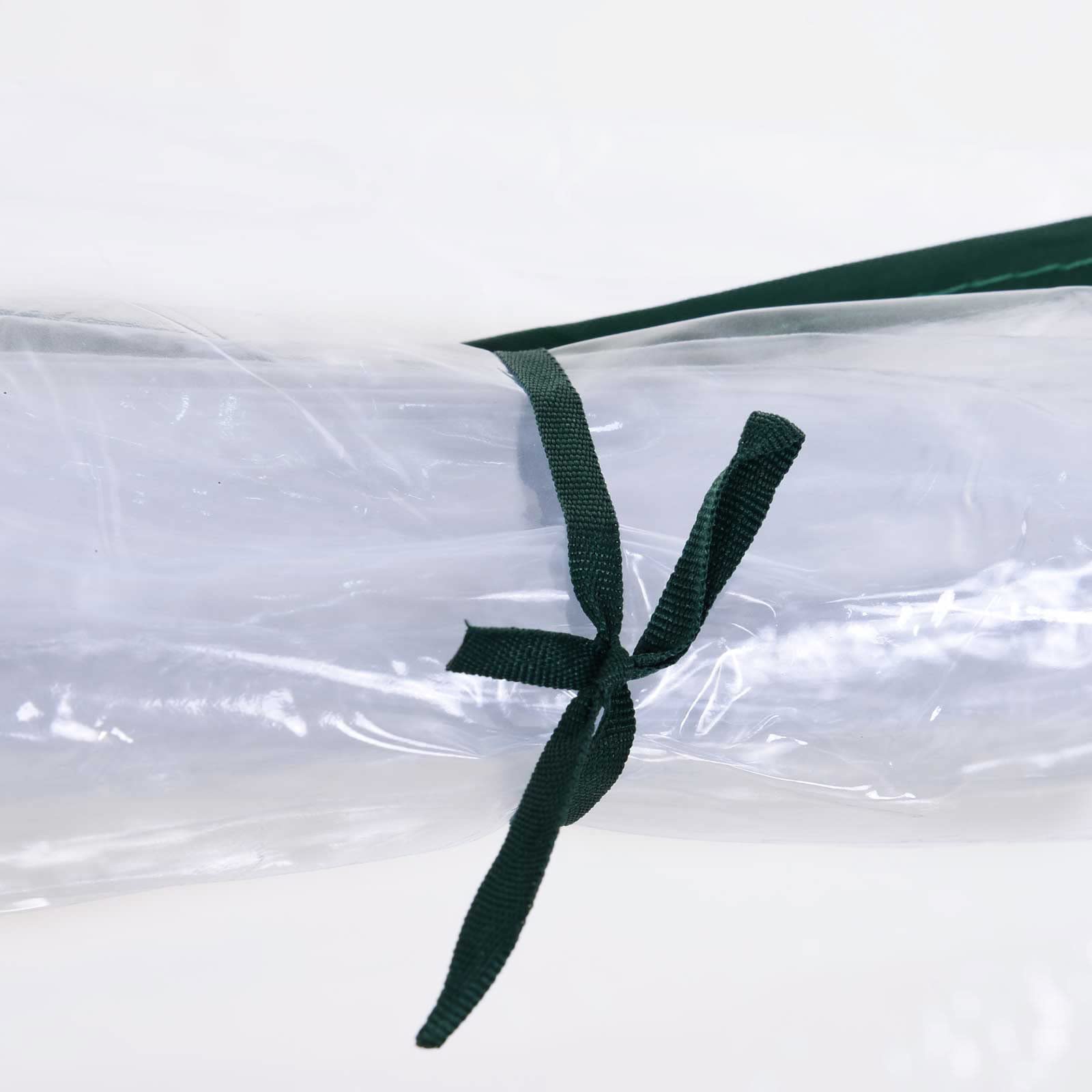 Outsunny Serre de Jardin Tunnel Mini Serre Tunnel Serre à tomates 2,5L x 1l x 0,8H m Grande Porte zippée bâche Plastique Transparent métal époxy Vert