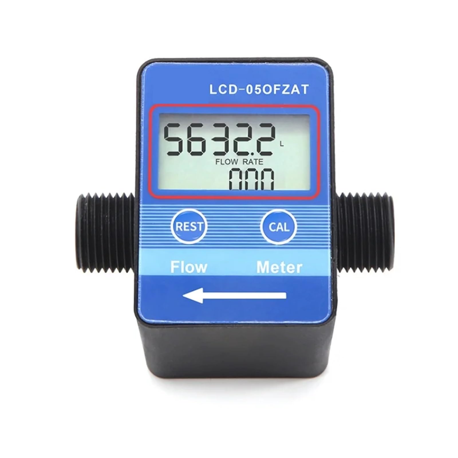 Medidor De Flujo De Agua, Leche Y Aceite Con Pantalla LCD Digital G1/2 G3/4 Pulgadas, Medidor De Flujo, Totámetro, Instrumentos De Medición De Flujo(G3 4)