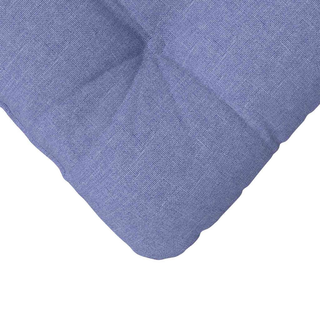 Cuscino per sedia, 4 pezzi, blu jeans, 40 x 40 x 12 cm, in tessuto morbido, imbottito, per divano, sedia, panca, con rivestimento interno sfoderabile, durevole e confortevole, per soggiorno