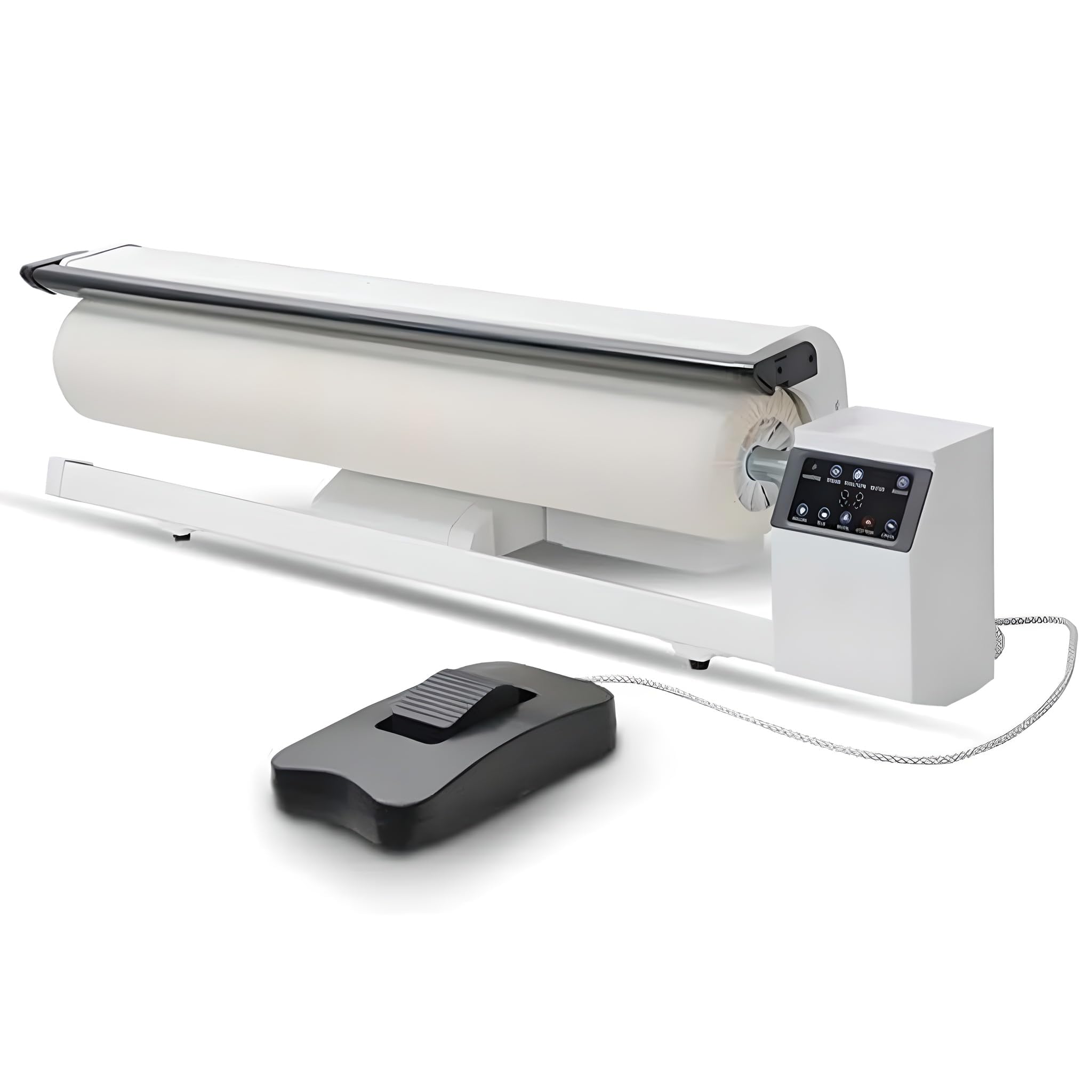 Rotary Roller Steam Press Iron, 90cm Hotel Linen Ironing Machine with Continuous Steam - for Clothes, Garments, Curtains, Sheets & Tablecloths