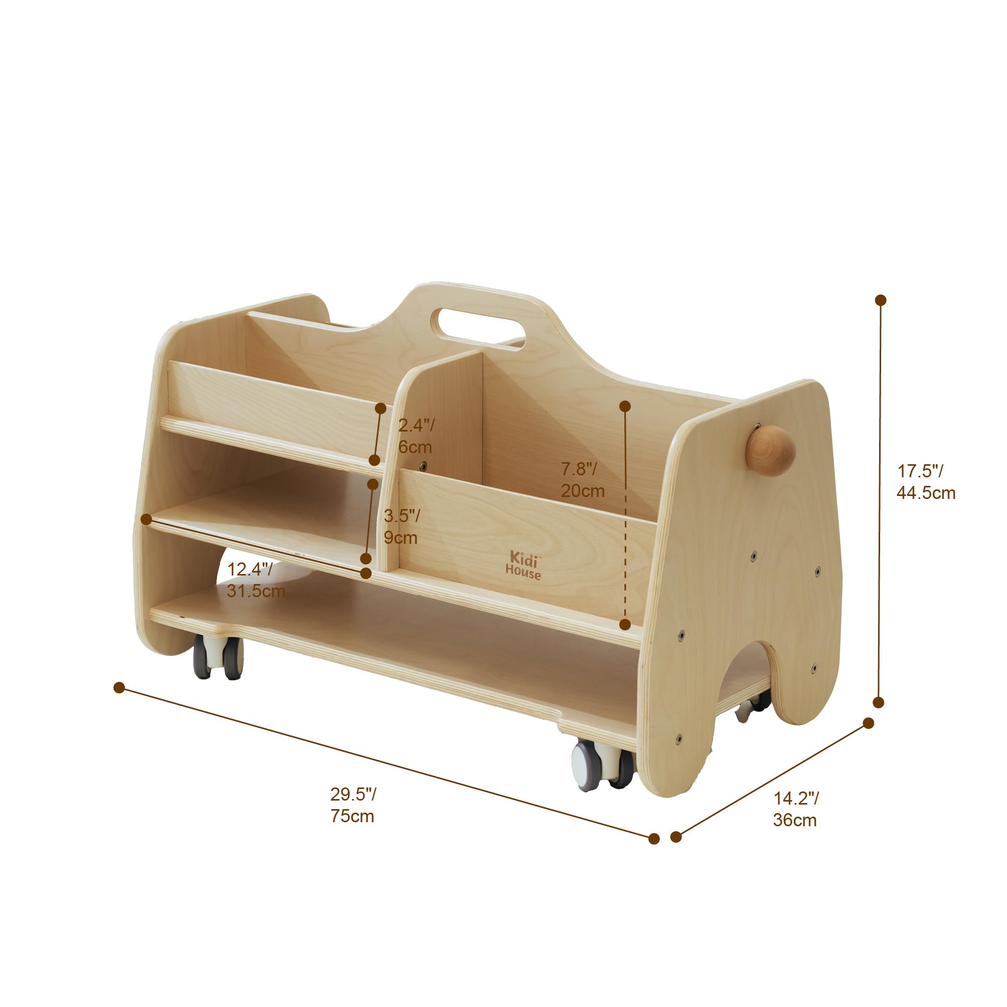 Forniture da tavolo Storage Multifunzionale Desktop Mobile Art Supply Organizer con maniglia Accessori per forniture per ufficio Portapenne Scrivania Insegnante Caddy Portatile Compensato