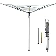 Brabantia - WallFix Dryer - with Protective Storage Box - Space Saver - Laundry Rotary - Retractable - Wall Mounted - Clothes Drying Rack - Outdoor - Metallic Grey - 24m