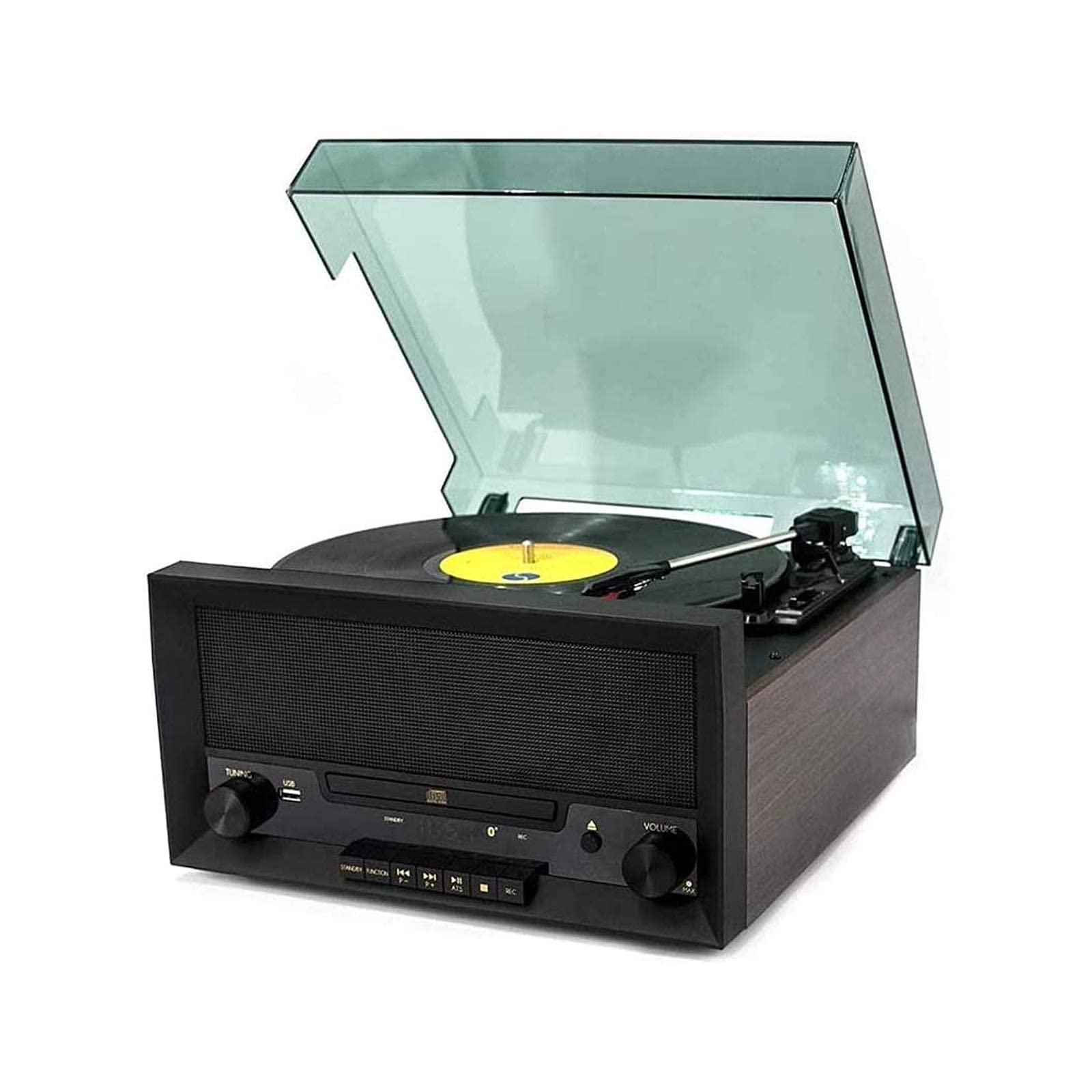 Retro Vinyl Record Player Vinyl CD All-in-one Home Multi-Function Player Bluetooth U Disk Radio recorder