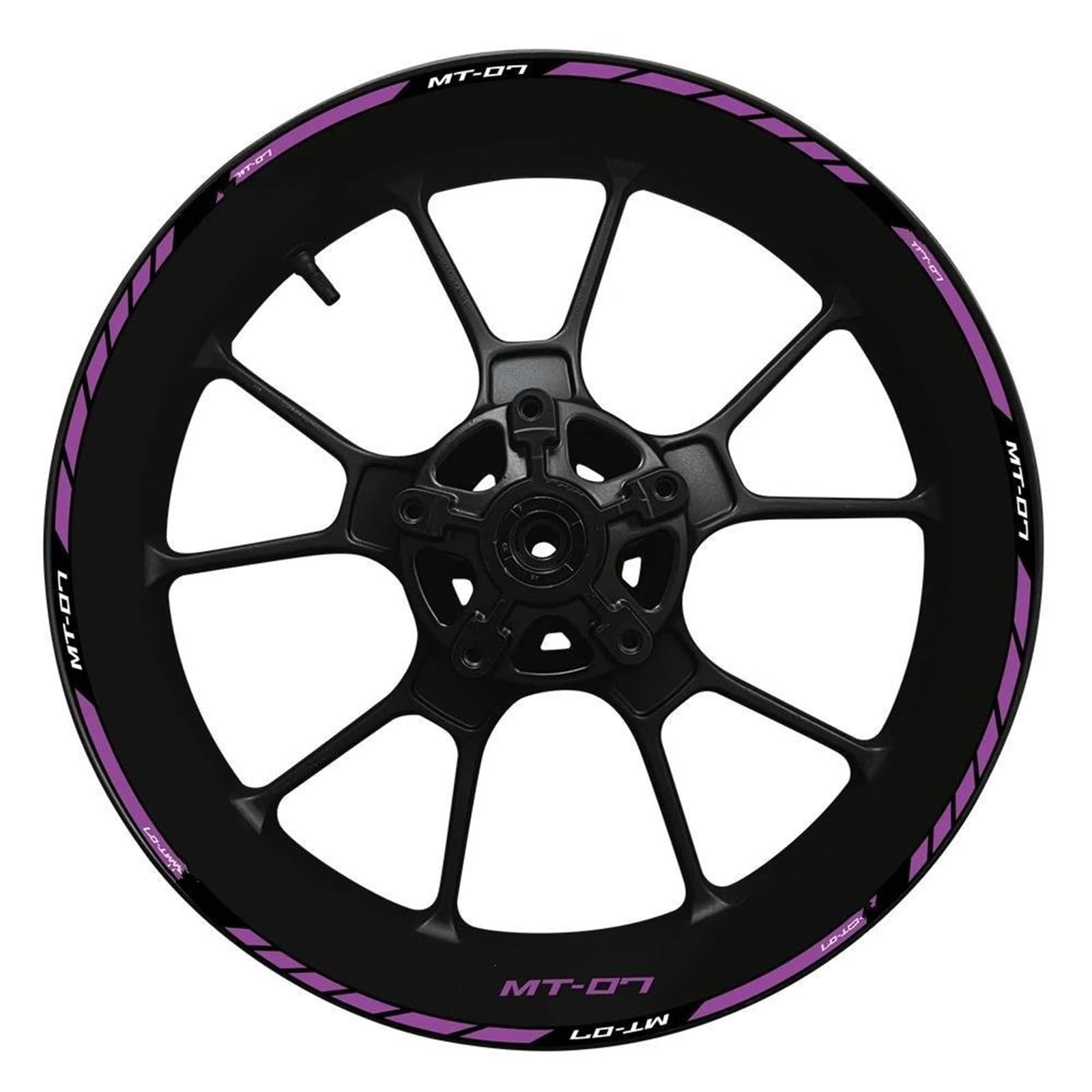 Wheel Hub Decal MT07 Set MT 07 Inner and Outer Rim Sticker 2022 for Yamaha MT-07(Color10)