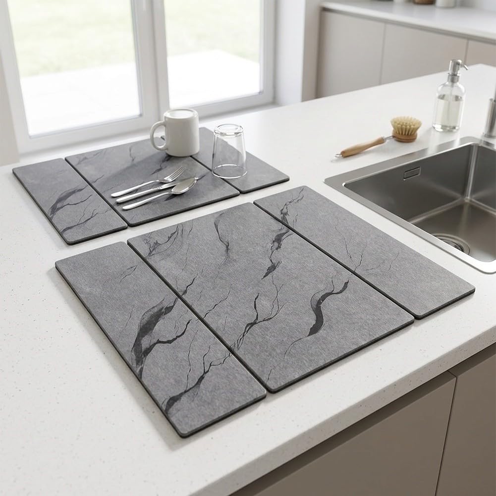 Faltbare Diatomeen Abtropfmatte 40x50cm Trocknend Faltbare Diatomeen