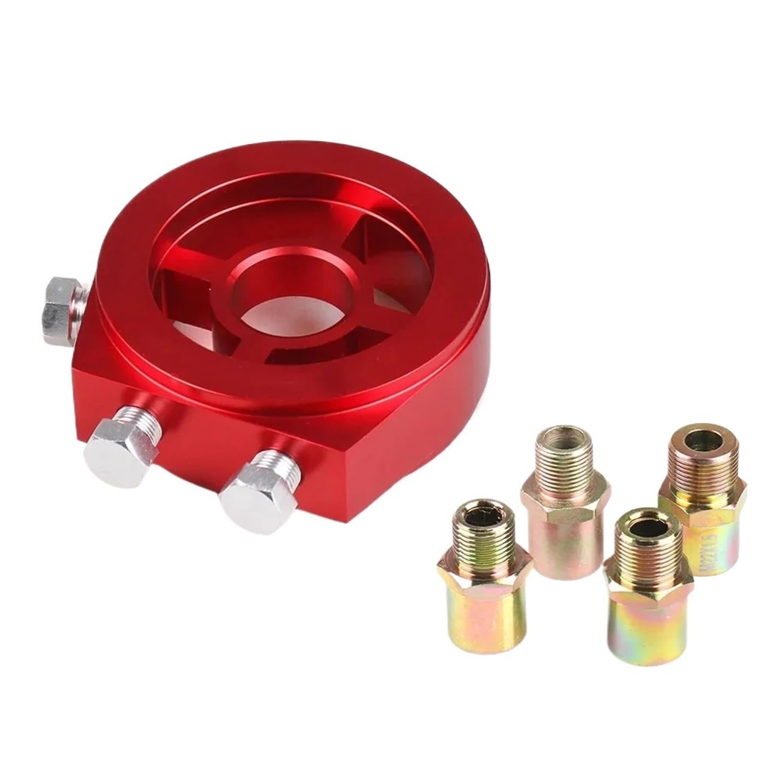 Chłodnica oleju samochodowego Pasuje do TOYOTA VW AUDI Bmw PEUGEOT NISSAN HONDA Adapter oleju Płyta pośrednia Płyta chłodząca(Red)
