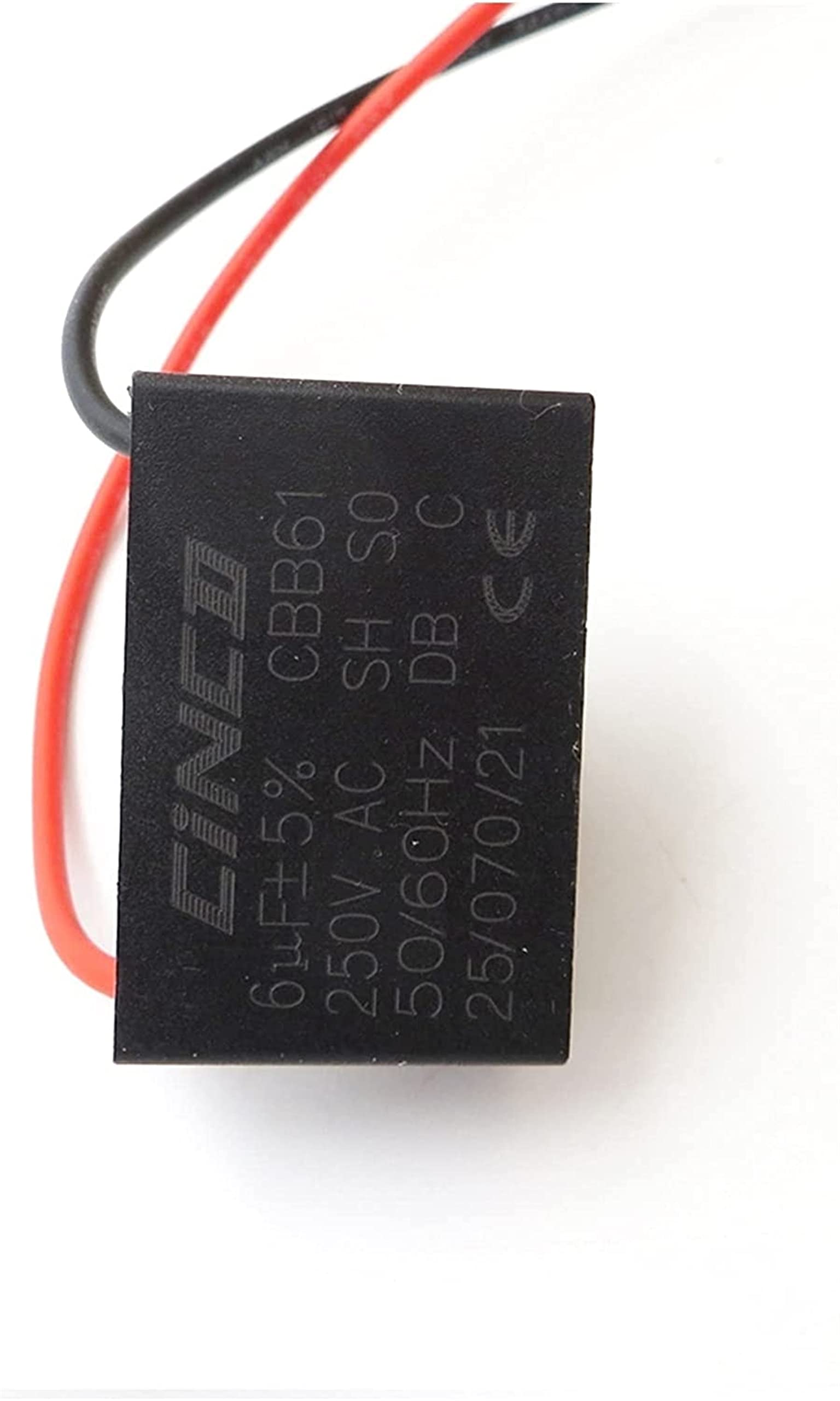 Kit condensatore 6UF 250V AC CBB61 Avviatore elettronico a 2 fili Condensatore di marcia Velocità del soffitto Ventilatore elettrico Ventilatore Condensatore del condensatore dell'aspiratore DINZHHENG
