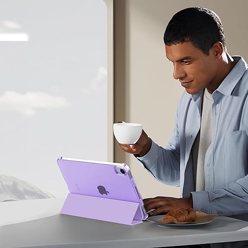 Miniatura 185 de MoKo Funda para iPad mini 7 (A17 Pro) Generation Case 2024, iPad mini 6 2021, funda delgada y ligera de 8.3 pulgadas de carcasa de policarbonato