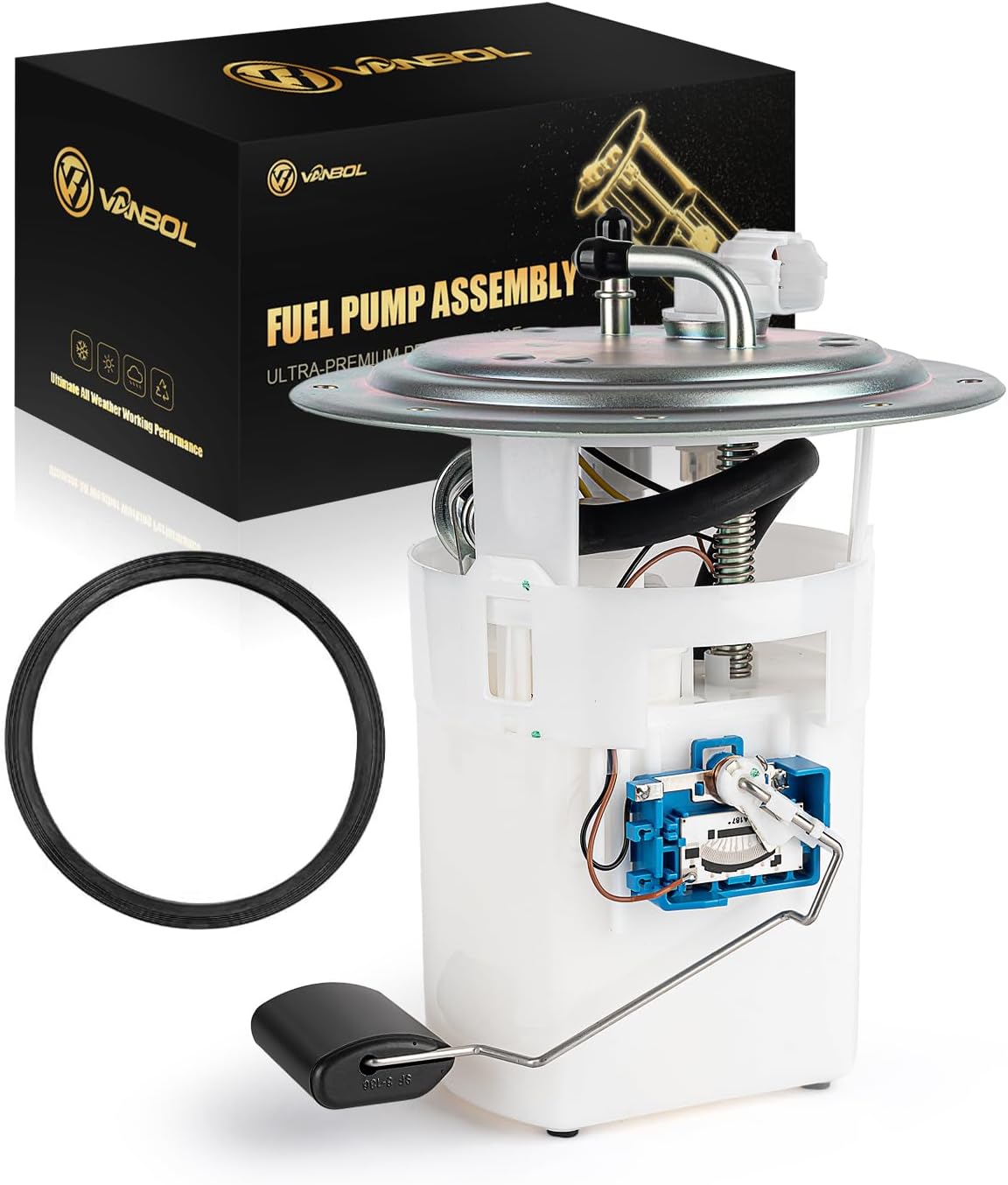 Electric Fuel Pump Assembly Compatible with Hyundai Elantra 2003-2006, Tiburon 2005-2008, 2.0L 2.7L GAS Replace E8736M 311102D530 VANBOL0201 with Sending Unit O-Ring